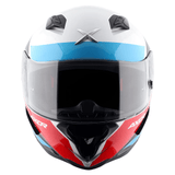 AXOR HUNTER TURBO CASCO ONTEGRAL DE MOTOCICLETA BLANCO-ROJO