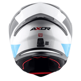 AXOR HUNTER TURBO CASCO ONTEGRAL DE MOTOCICLETA BLANCO-ROJO