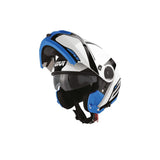CASCO GIVI X.21 DESAFIADORA CON PLD TEMBLAR BLANCO AZUL ROJO