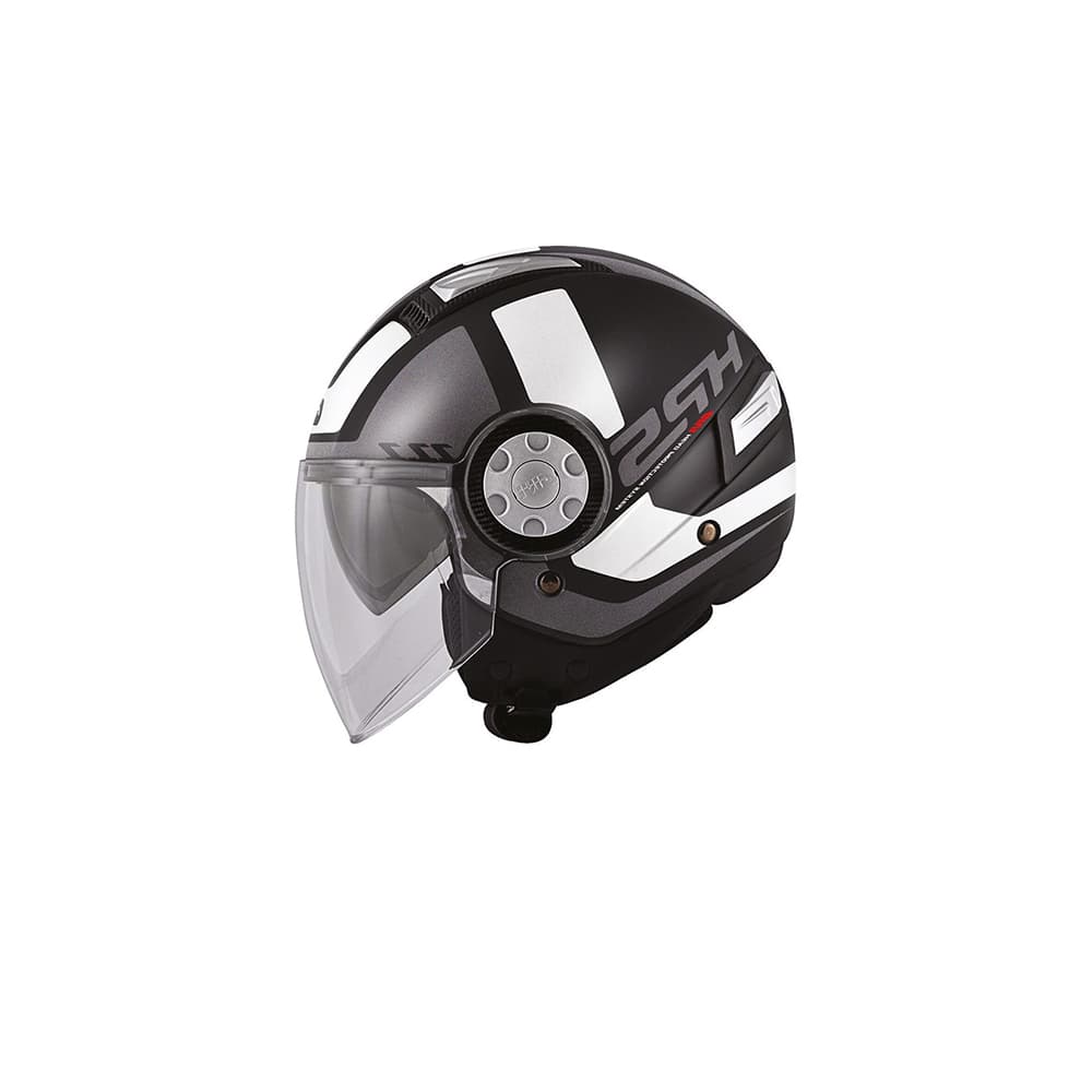 CASCO GIVI JET R 11.1 CHORRO DE AIRE REDONDO BLANCO NEGRO