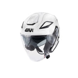GIVI X29 Fiber Urbana Calle Para Moto Casco Jet Blanco Brillante Pieno