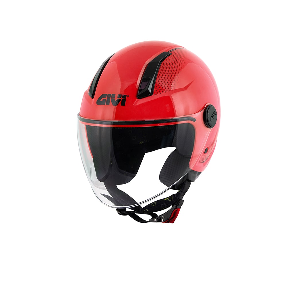 GIVI 11.7 SOLID Casco Demi Jet Para Scooter Rojo
