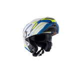 GIVI MOD X.23 SYDNEY C PL D PROTEGER CASCO BLANCO AZUL AMARILLO