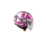 GIVI 12.4 FUTURA D GRAN DAMA CASCO CHORRO BLANCO ROSA