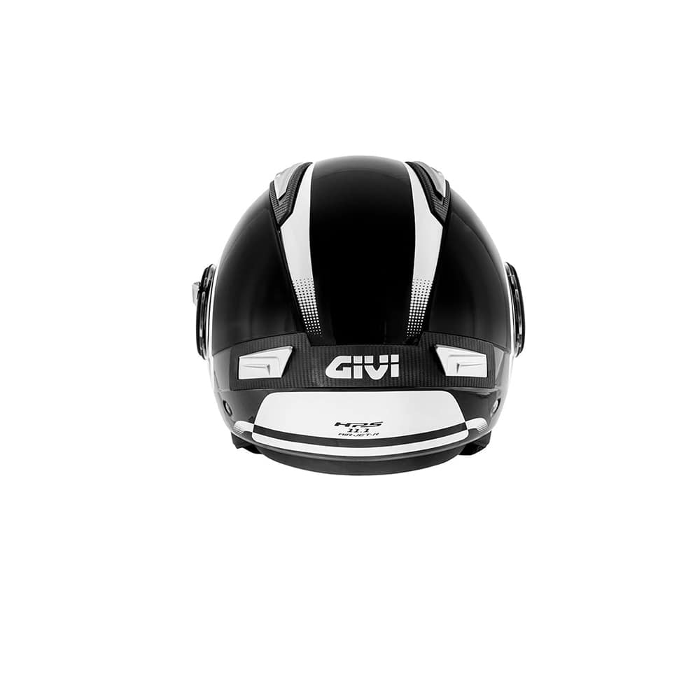 GIVI CASCO JET-R 11.1 CHORRO DE AIRE.D REDONDA NEGRO BLANCO