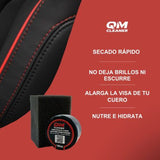 QM Creme de Limpeza Hidratante | Creme Hidratante para o Couro e Pele + Esponja