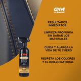 KIT de limpeza QM COURO | Kit de limpeza e hidratação de couro