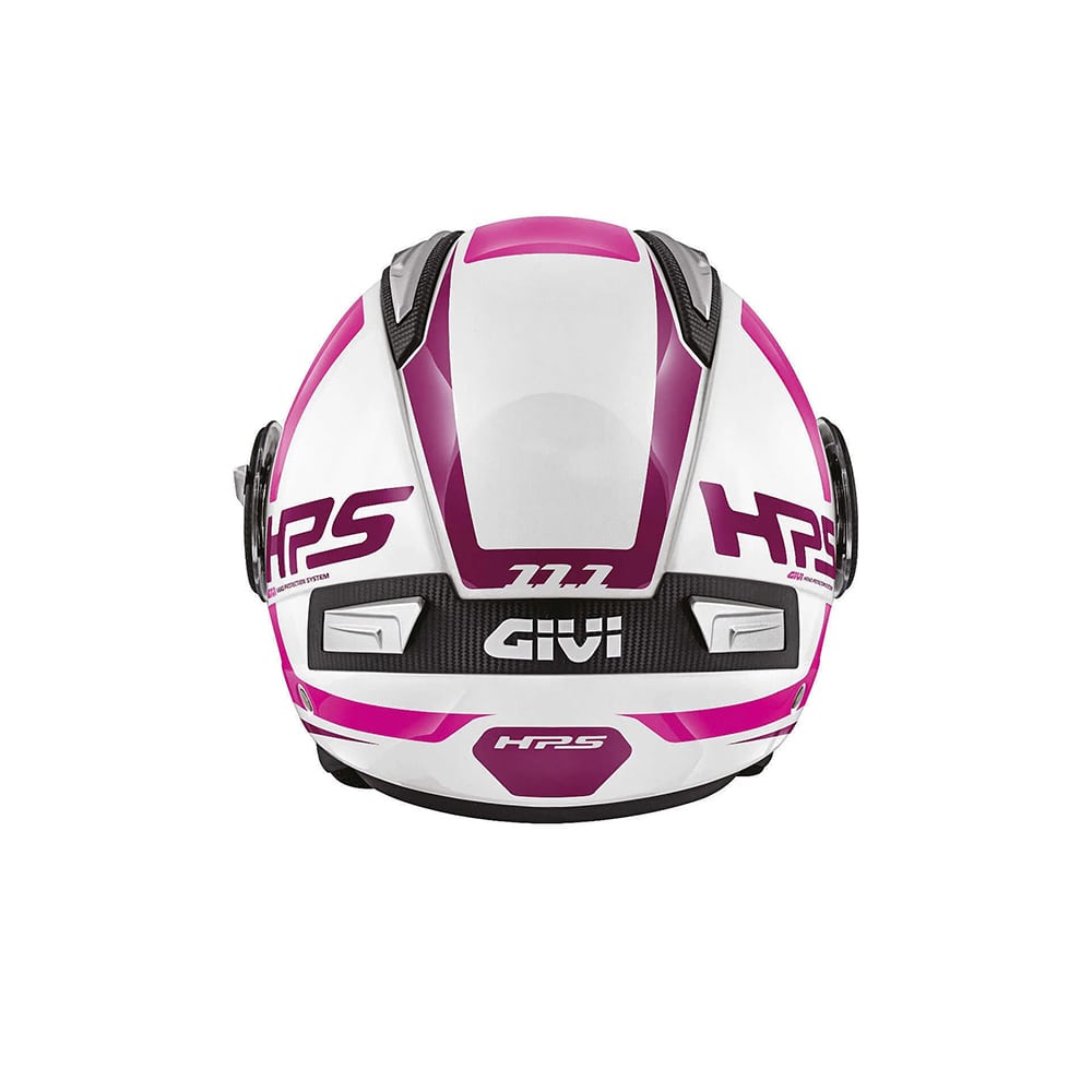 CASCO DEPORTIVO DE MOTO JET MUJER GIVI 11.1 AIR JET-R BLANCO ROSA