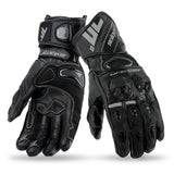 SEVENTY DEGREES SD-R12 VERANO GUANTE DE MOTO RACING HOMBRE NEGRO
