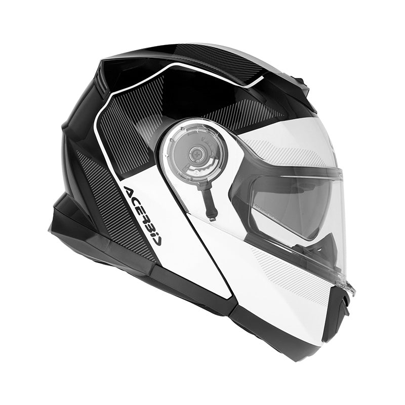 ACERBIS CASCO MODULAR SEREL 22.06 NEGRO BLANCO - CASCO
