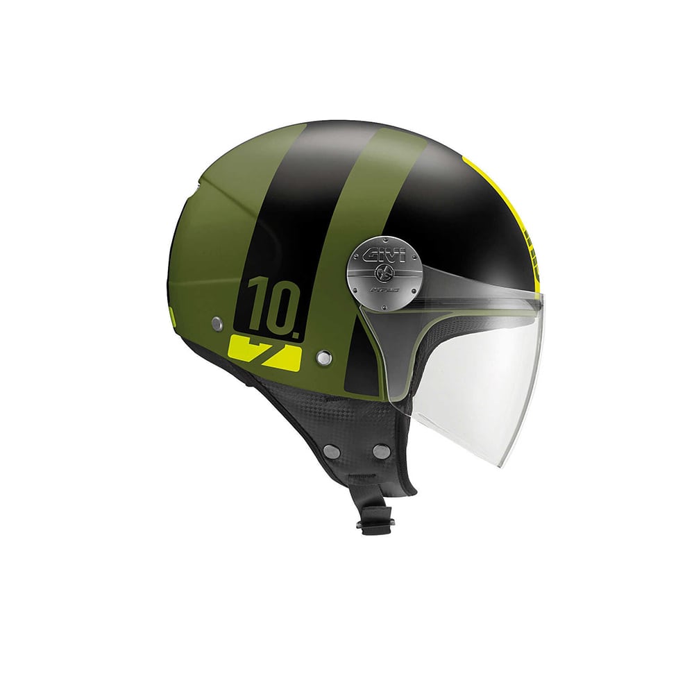 CASCO GIVI DJET 107/MINI-J.D/CONCEPTO VERDE-MT/NEGRO