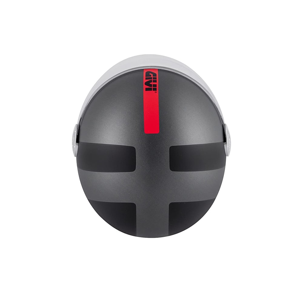 CASCO GIVI DJET 107/MINI-J.D/CONCEPTO GRIS-MT/GRIS/ROJO