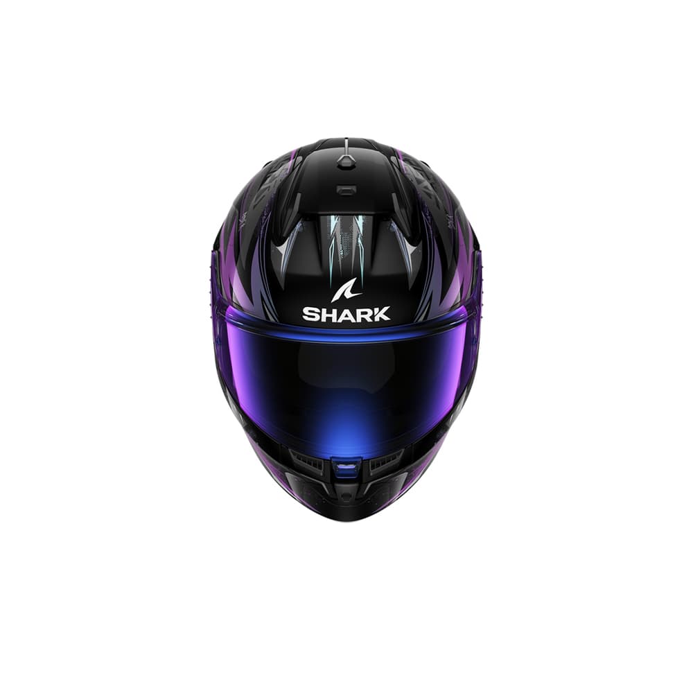 SHARK D SKWAL 3 purpurina verde negra integral Casco