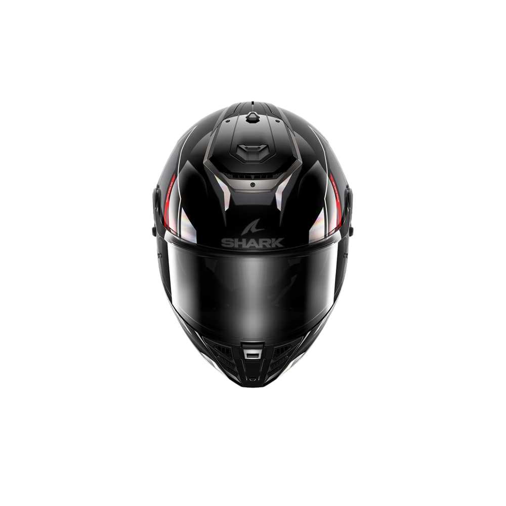 Shark Spartan Rs Byhron integral Casco negro rojo iridiscente