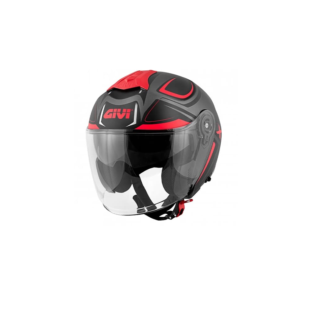 GIVI - CASCO JET X.22 PLANETA HIPER TITANIO ROJO