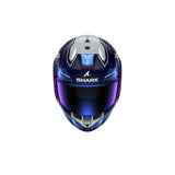 SHARK SKWAL i3 integral Casco azul cromado plata