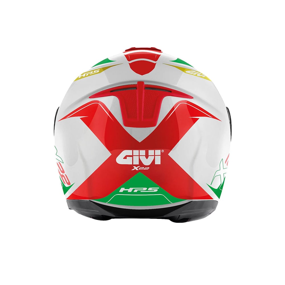 GIVI X.22 Planeta Moto Jet Urbano Turismo Casco Hiper Bandera Italia