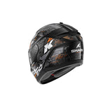 SHARK CASCOS RIDILL 2 MOLOKAI Negro Plata Naranja