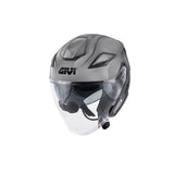 GIVI X29 Fiber Casco Jet Para Moto Abierto Gris
