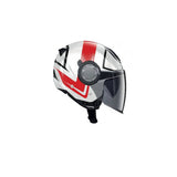GIVI 12.4 FUTURO GRANDE CASCO JET ROJO BLANCO