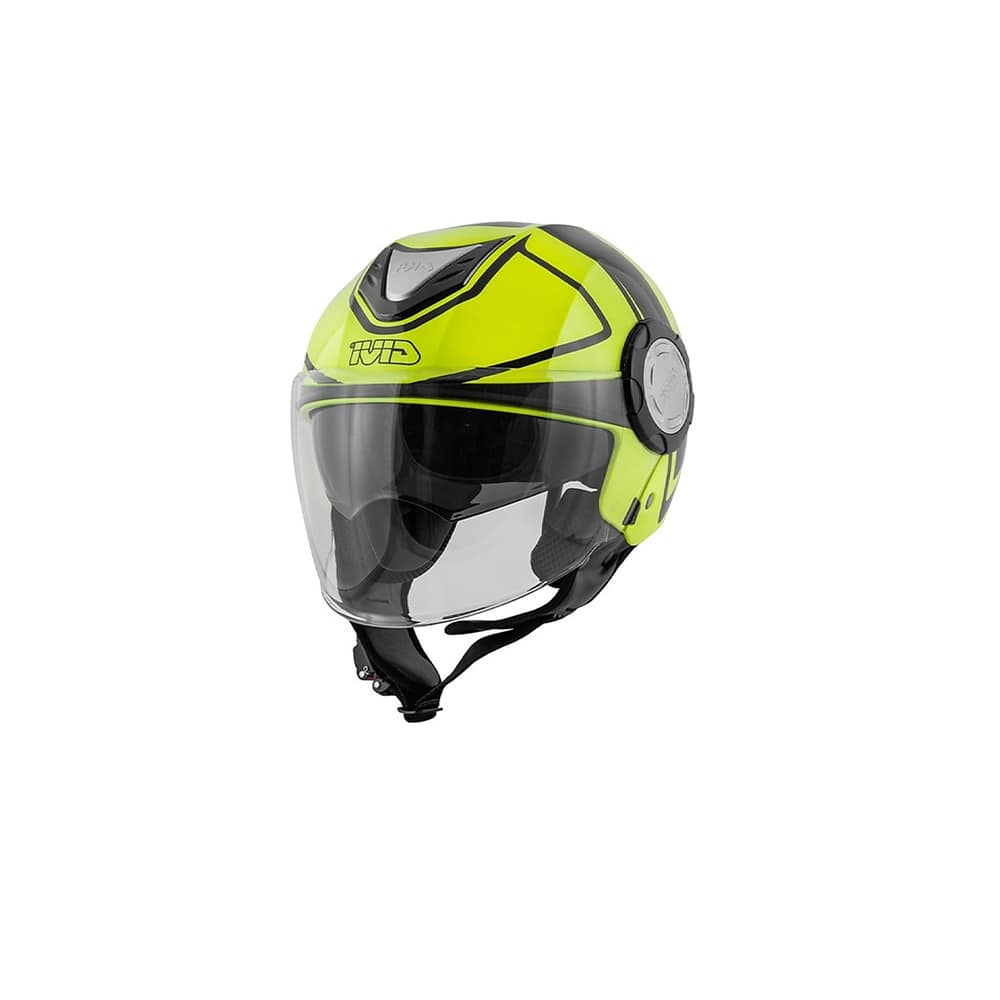 GIVI 12.4 FUTURO GRANDE CASCO JET NEGRO AMARILLO