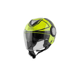 GIVI 12.4 FUTURO GRANDE CASCO JET NEGRO AMARILLO