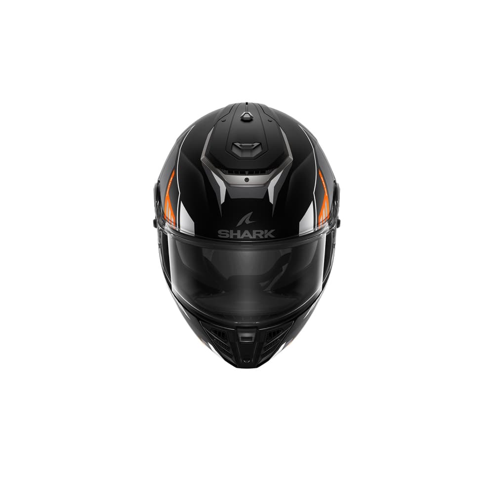 SHARK SPARTAN RS BYRHON CROMADO NEGRO MATE NARANJA CASCO