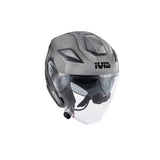 GIVI X29 Fiber Casco Jet Para Moto Abierto Gris