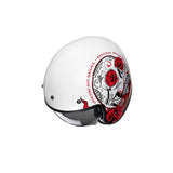 HJC V31 DESTO MC1 Casco Jet Moto Urbano Blanco Rojo