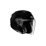 HJC i31 UNI Casco jet de moto urbano abierto de metal negro