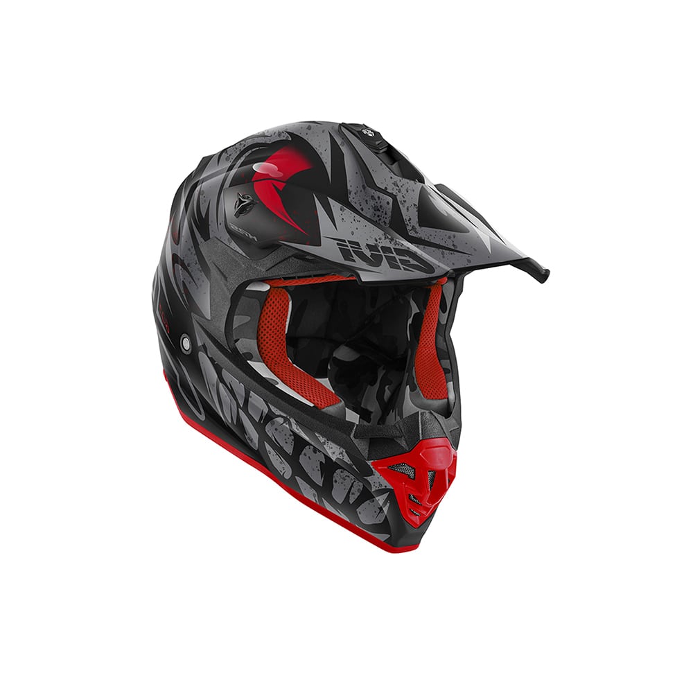 GIVI CASCO FULL 601/GLOOMD/GLOOM NEGRO-MT/TITANIO/ROJO