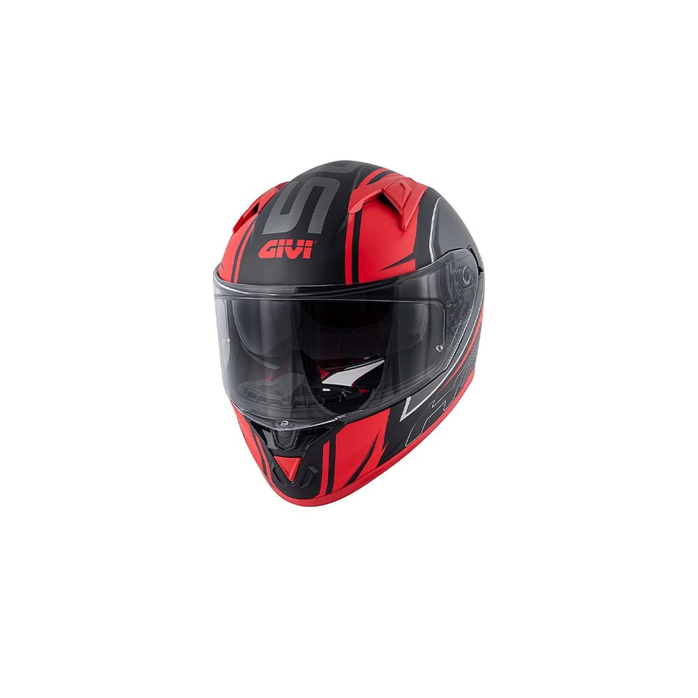 CASCO INTEGRAL GIVI 50.6 STUTTGART.D TRANSPARENTE TITANIO-MT BLANCO