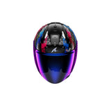 SHARK SKWAL i3 JET Hellcat CASCO NEGRO MATE CROMADO AZUL