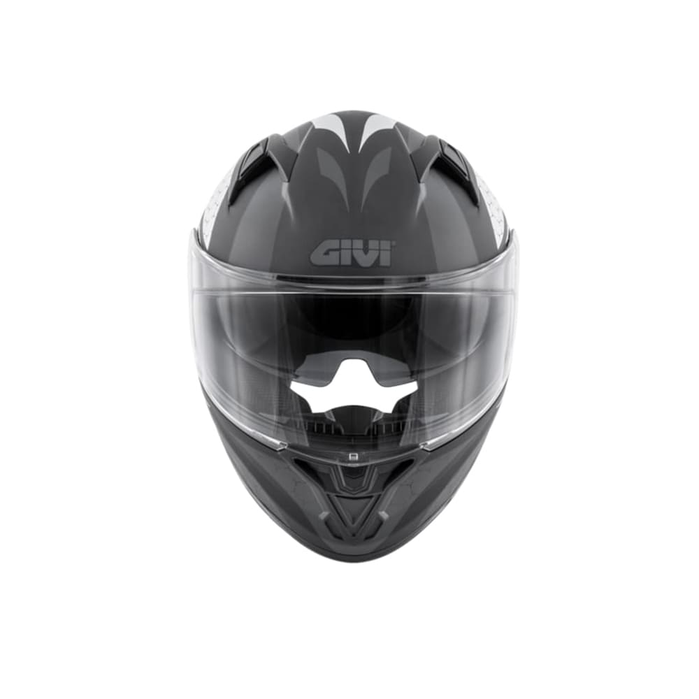 GIVI 50.6 moto Casco integral NEGRO MT PLATA
