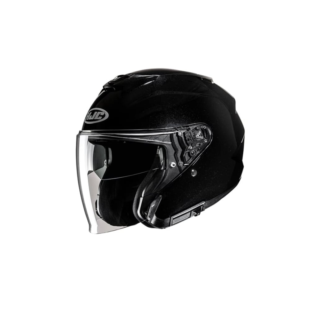 HJC i31 UNI Casco jet de moto urbano abierto de metal negro