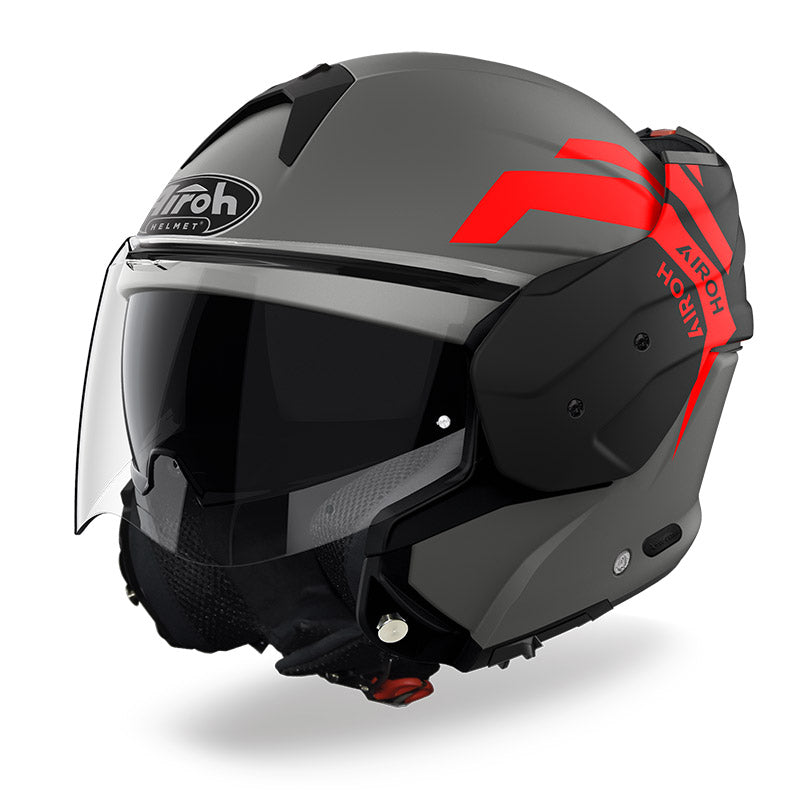 AIROH MATHISSE ILLUSION Moto Modular Casco Naranja Mate