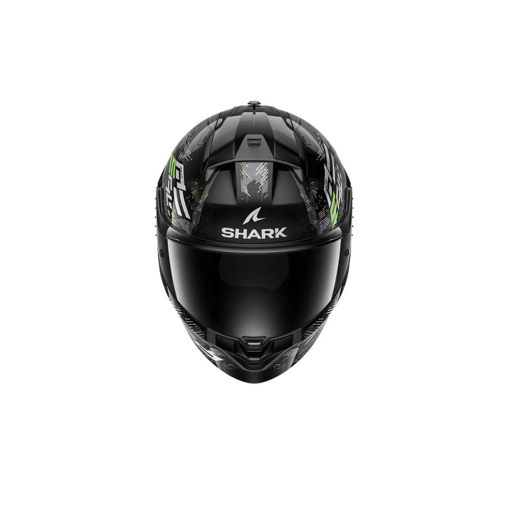 Shark Cascos RIDILL 2 Negro Plata Verde