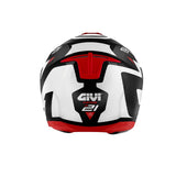 GIVI X.21 Motocicleta Voltear Hacia Arriba Casco Rojo Blanco Negro