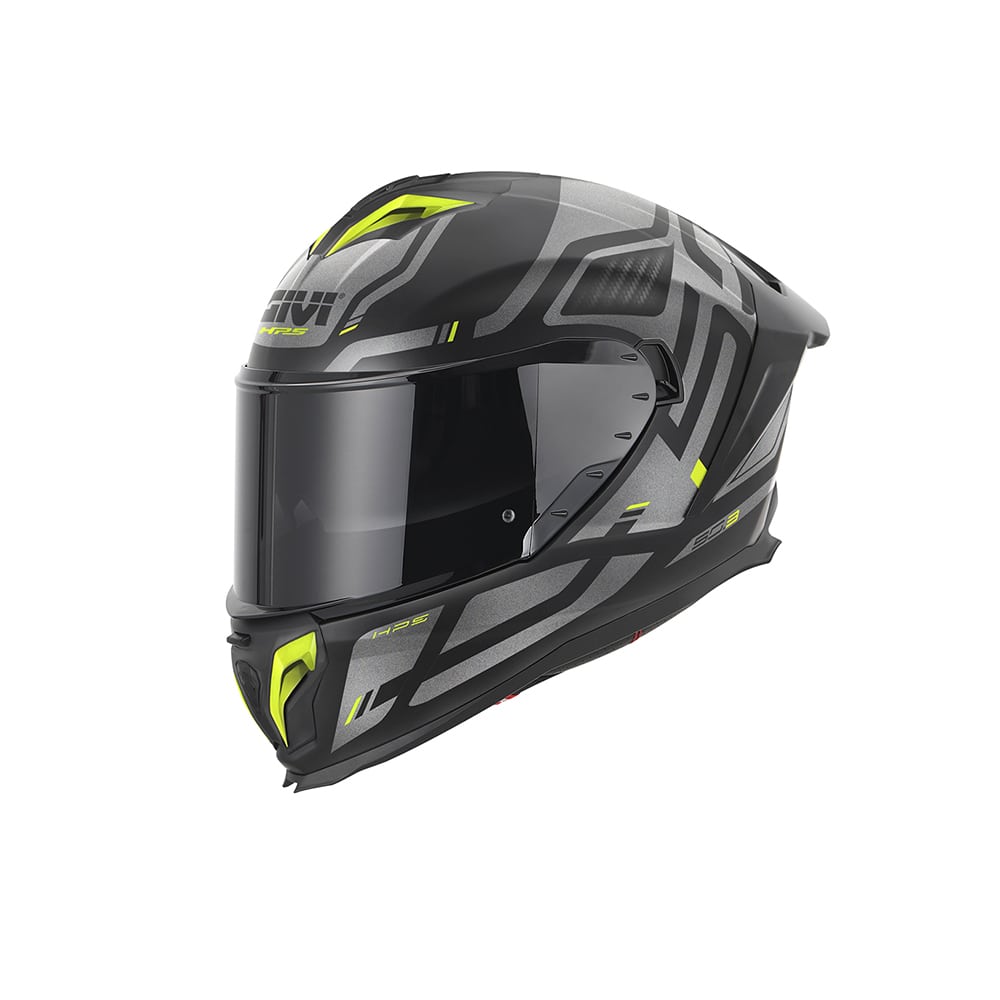 GIVI 50.3 QUASAR Casco Integral Para Moto Negro Titanio Amarillo