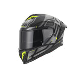 GIVI 50.3 QUASAR Casco Integral Para Moto Negro Titanio Amarillo