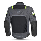 R-TECH SPIRAL MESH CHAQUETA DE MOTO DE HOMBRE TEXTIL  GRIS NEGRO AMARILLO FLOUR