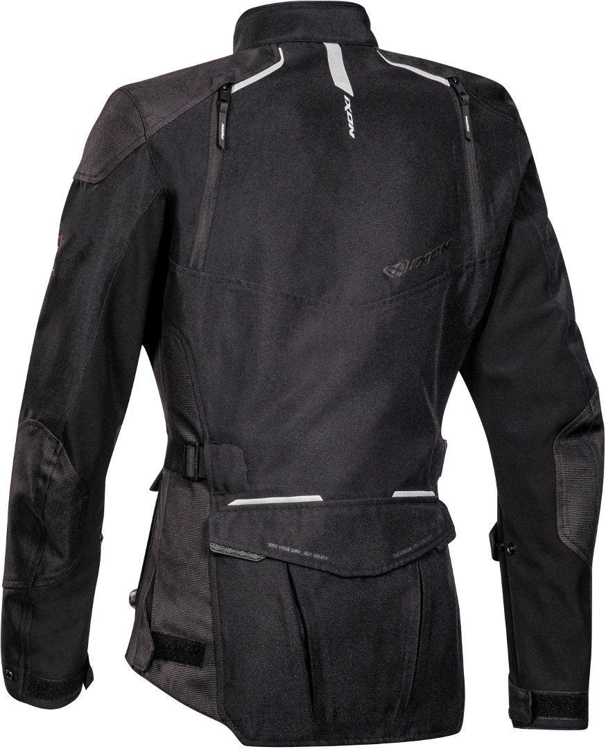 IXON BALDER LADY Textil Turismo Aventura Moto Chaqueta Negra