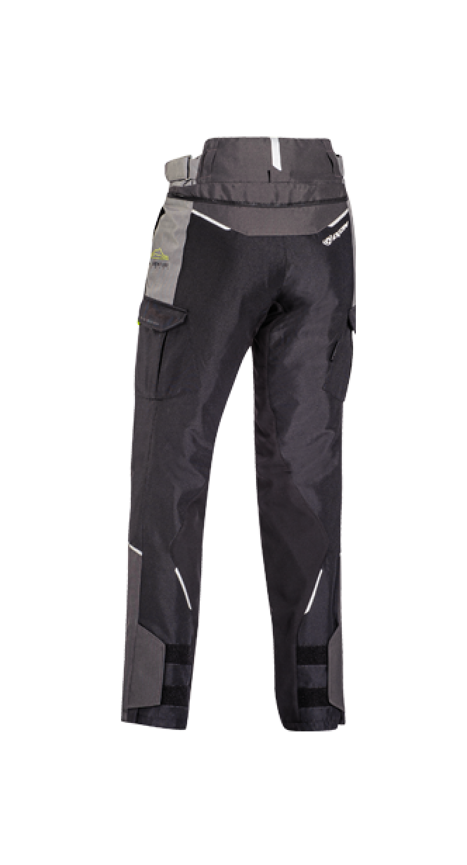 IXON BALDER PT HOMBRE MOTO PANTALONES NEGRO GRIS AMARILLO BRILLANTE - PANTALON