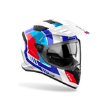 AIROH COMMANDER 2 ENTHÜLLUNG Abenteuer Blauer Helm Leuchten E06
