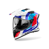 AIROH COMMANDER 2 ENTHÜLLUNG Abenteuer Blauer Helm Leuchten E06