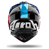 AIROH COMMANDER 2 ENTHÜLLUNG Abenteuer Blauer Helm Leuchten E06