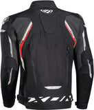 IXON BLASTER Textil Moto Hombre Chaqueta Negro Blanco Rojo