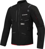 IXON M-SKEID Moto Hombre Chaqueta Textil Negro/Brillante/Rojo