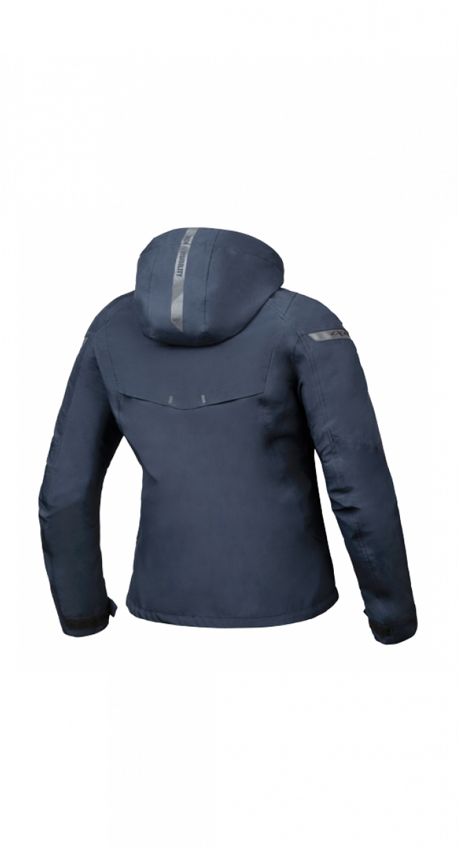 IXON BURNING Mujer Textil Motocicleta Chaqueta MARINA DE GUERRA