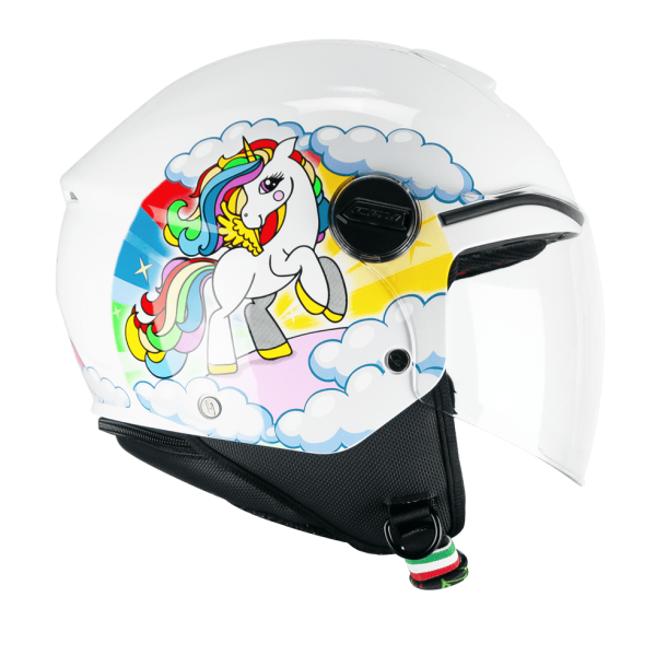 CGM 261D MINI DREAMS JET CASCO Bianco Fucsia Celeste - CASCO